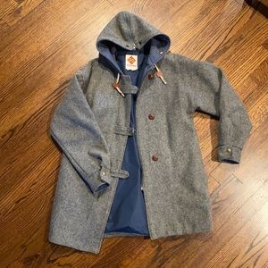 Columbia wool hooded coat